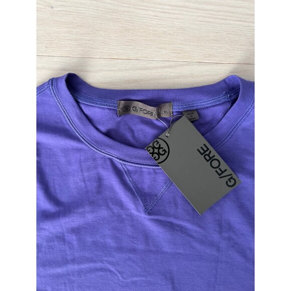 G/Fore Luxe Crewneck Pullover Mid Layer Shirt Purple ( XL ) - Picture 3 of 5